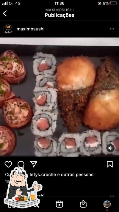 Comida em Maximosushi
