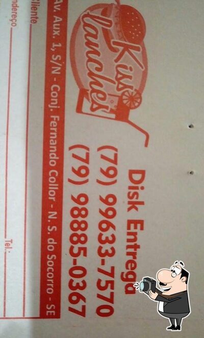 A representação visual da marca do Kiss Lanches - Fernando Collor