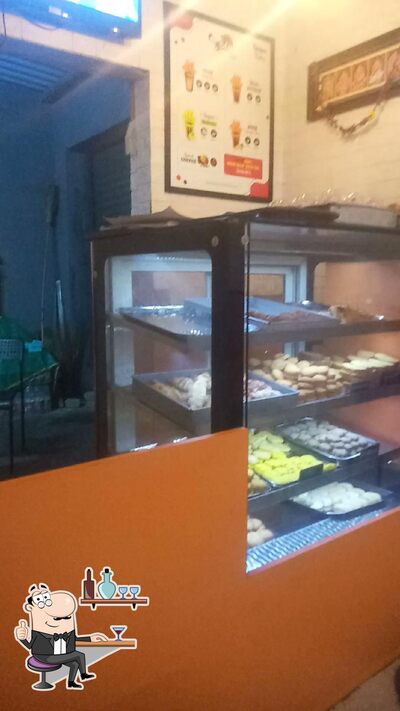 Take a seat at one of the tables at TEA BOY