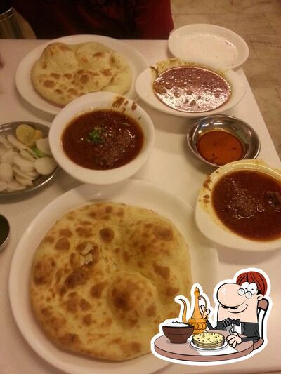 Food at Bun Maska Jama Masjid