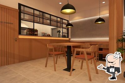 Take a seat at one of the tables at Dalloway Restaurant