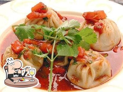 Food at Bonfire Restaurant Leh