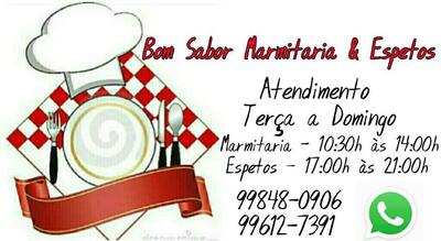 A representação visual da marca do Bom Sabor Marmitaria