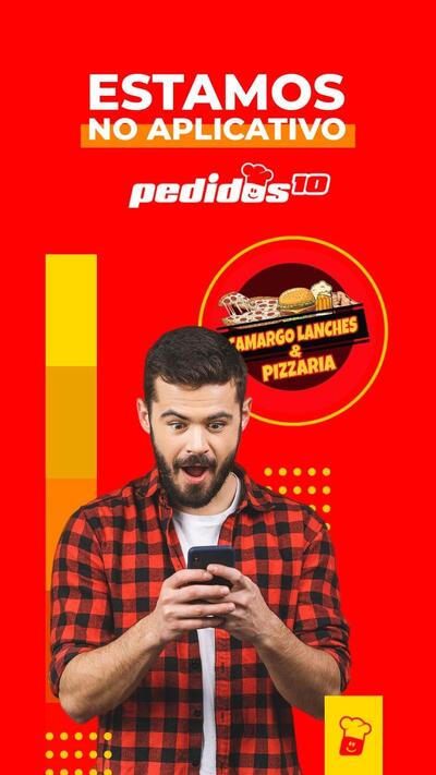A publicidade apresenta informações sobre o Camargo lanches e pizzaria Delivery