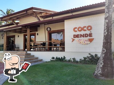 O exterior do Restaurante Côco Dendê