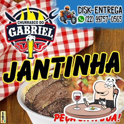 Comida em Churrasco do Gabriel