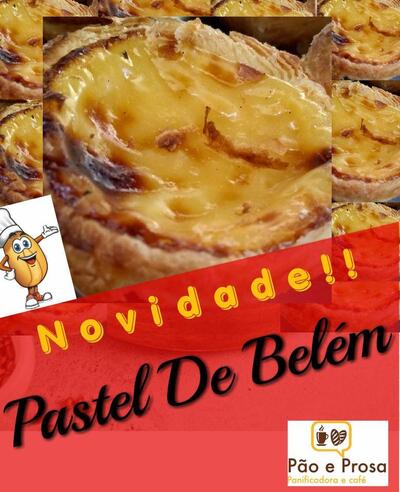 Aqui está a publicidade do Pão e Prosa Panificadora e Café