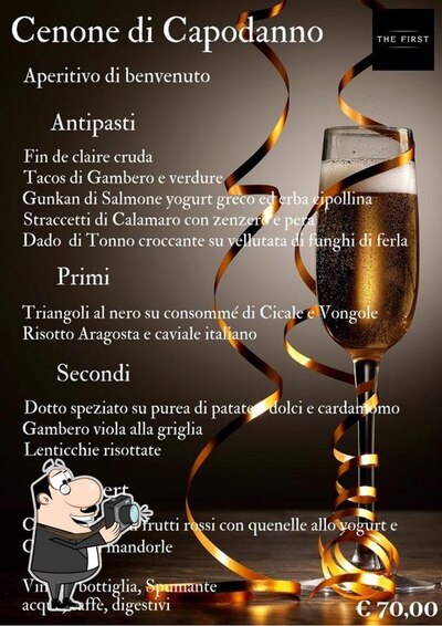 Puoi ordinare un drink dal menu