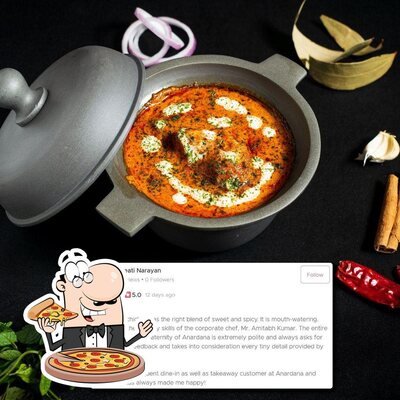 Order pizza at Anardana