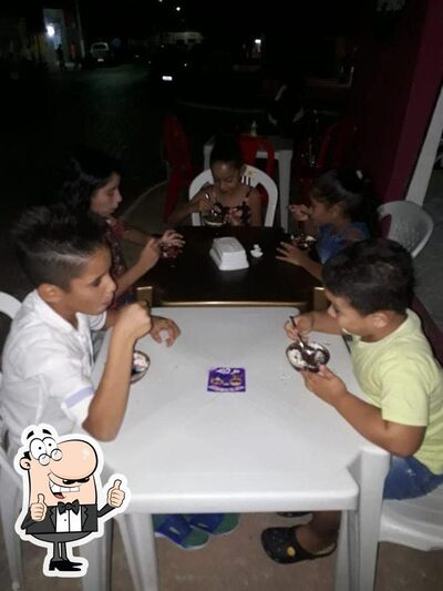 Point do hambúrguer em caf foto
