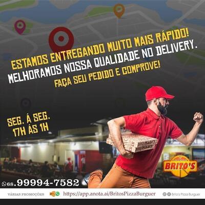Leia as informações sobre o Brito's PIZZA Burguer