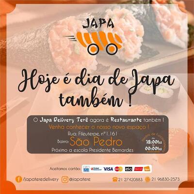 Aqui está a publicidade do Japa Terê - Restaurante e Delivery