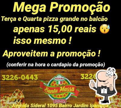 Veja as informações sobre o Pizzaria Santa Massa