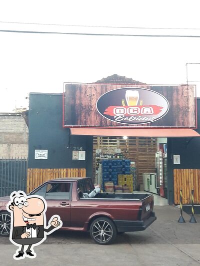 Desfrute da vista do exterior Oca Bebidas