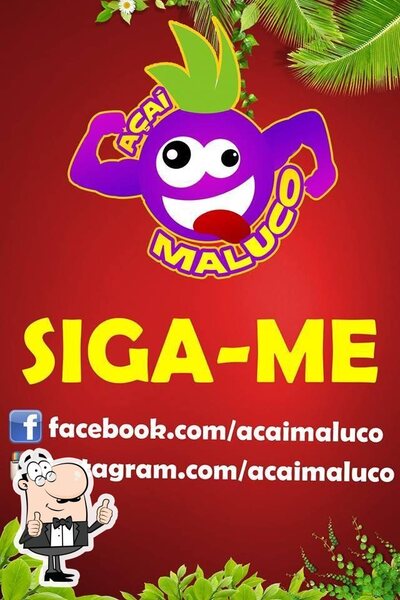 A publicidade mostra informações sobre o açaí beach