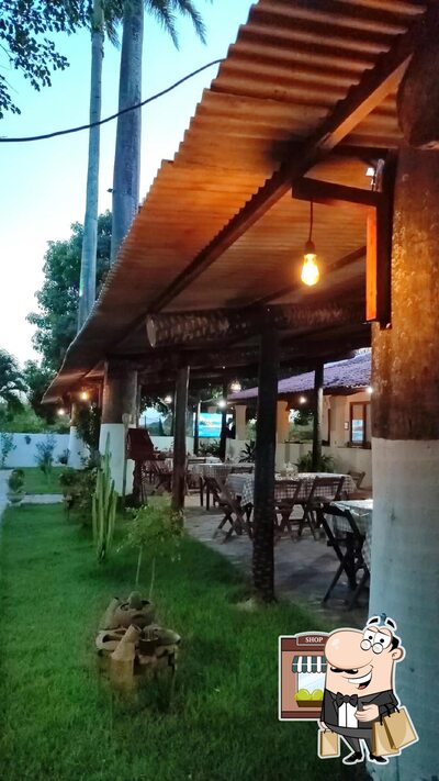 a área exterior é uma característica importante do Casa Grande Pizzaria