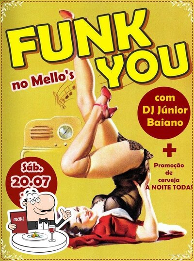 Platos en Mello's bar