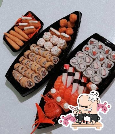 Platos en Janmay Sushi