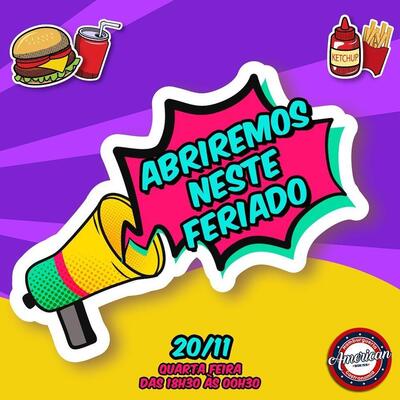 Aqui está a publicidade do American Gastronomia Nilópolis Nilópolis RJ