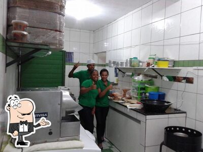 O interior do Marcus Pizzaria