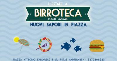 La pubblicità contiene informazioni su Birroteca