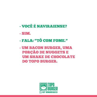 O logotipo do TOPO Burger