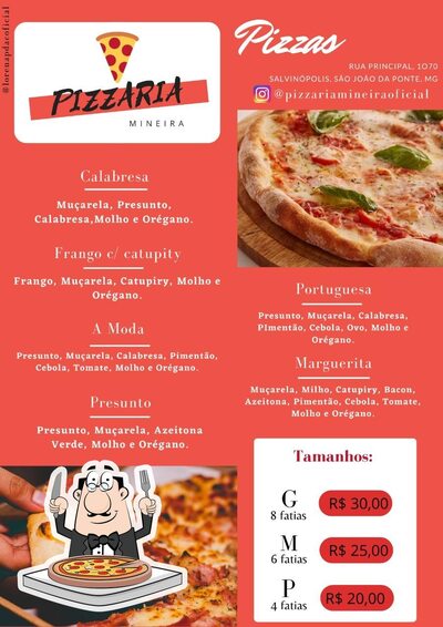 Experimente diferentes variedades de pizza