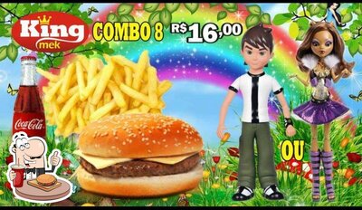 Os hambúrgueres do Kingmek Lanches irão saciar diferentes gostos