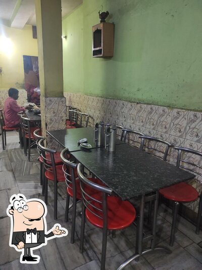 Take a seat at one of the tables at Maa Ki Rasoi