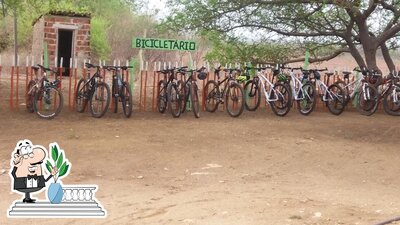 Veja a área externa do Ponto dos Ciclistas
