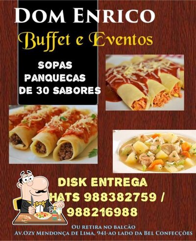 Comida em Pizzaria Dom Enrico