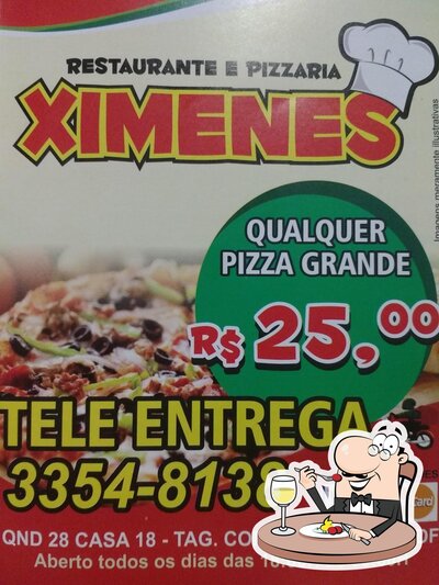 Comida em Restaurante e Pizzaria Ximenes