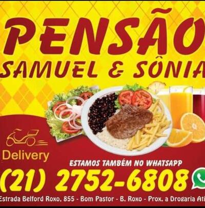 Aqui está a publicidade do Pensão Samuel e Sônia