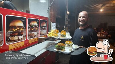 Consiga um hambúrguer no Braseiro Food House