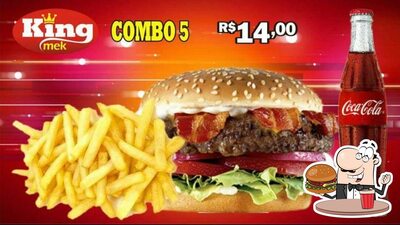 Kingmek Lanches serve uma gama de opções para os amantes dos hambúrgueres