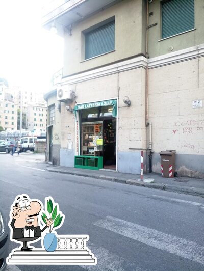 Gli esterni costituiscono una caratteristica importante di Bar Lolly