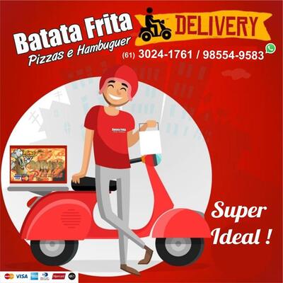 Aqui está a publicidade do Batatas, Pizzas & Burger