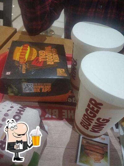 Enjoy a beverage at Burger King