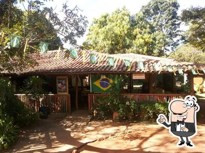 a parte exterior é uma característica importante do Pamonharia e Restaurante Arapuka