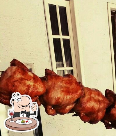 Comida em R&jfrango assado