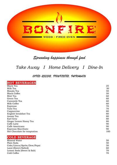 Check out the information about Bonfire Restaurant Leh