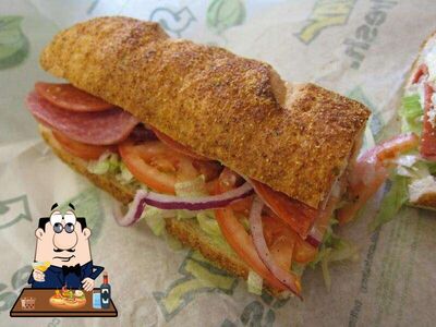 Subway serves sandwiches and other lunch food