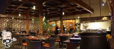 The interior of Sanjeev Kapoor's BAR B'Q Sky Lounge