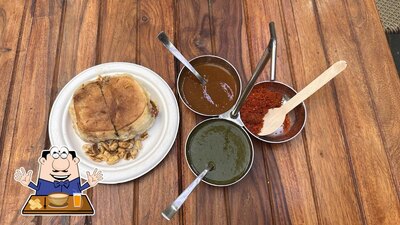 Food at Dr. B's Theplas and Dhoklas
