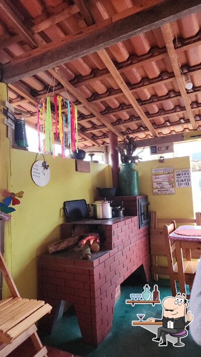 O interior do Restaurante Divino Sabor