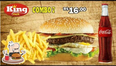 Os hambúrgueres do Kingmek Lanches irão satisfazer uma variedade de gostos