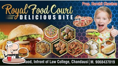 Treat yourself to a burger at Royal Food Court