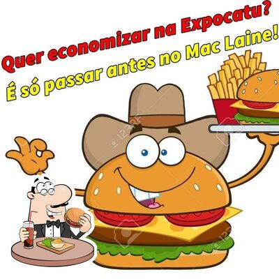 Delicie-se com um hambúrguer no Mac Laine Lanches e Pizzas