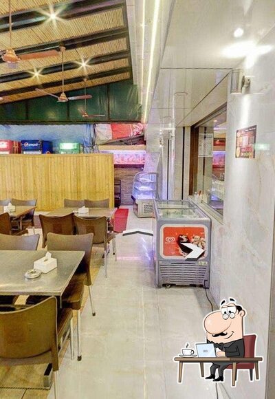 Take a seat at one of the tables at Cherry