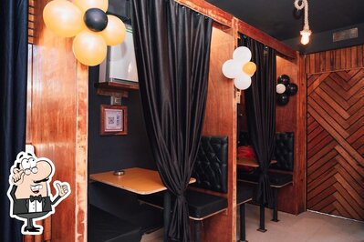 Take a seat at one of the tables at Chai Mine